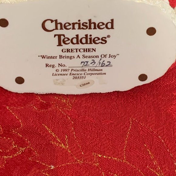 Cherished Teddies - Gretchen - Winter Brings A Season of Joy - Sleigh Riding - Picture 7 of 8